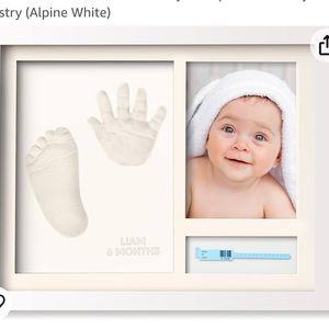 Hand and footprint keepsake frame